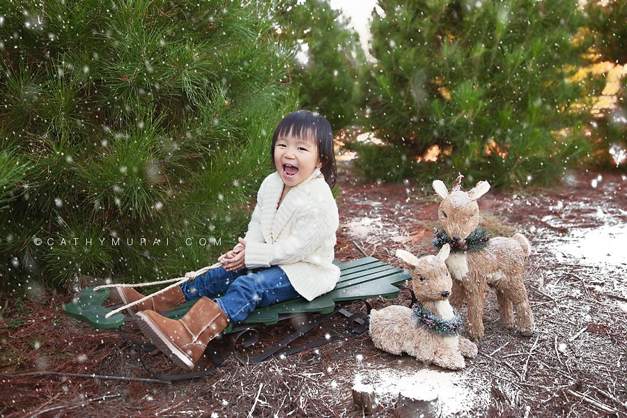 Toddler girl wearing cream sweater and brown boots sitting and smiling on the sleigh next to reindeers in the Christmas Tree farm, Christmas Child Portrait Session, Los Angeles Christmas Child Portrait Session, Alhambra Christmas Child Portrait Session, Pasadena Christmas Child Portrait Session, South Pasadena Christmas Child Portrait Session, Las Tunas Christmas Child Portrait Session, Rosemead Christmas Child Portrait Session, San Marino Christmas Child Portrait, El Monte Christmas Child Portrait Session, South El Monte Christmas Child Portrait Session, San Gabriel Valley Christmas Child Portrait Session, Monrovia Christmas Child Portrait Session, Glendale Christmas Child Portrait Session, North Hollywood Christmas Child Portrait Session, Los Angeles Christmas Child photographer Child Christmas Child photographer, Los Angeles Christmas Child Child photography, famous Child photographer, famous Christmas Child photographer, los Angeles best Christmas Child photographer, Los Angeles Christmas Child photography, los Angeles Christmas Child photographer, los Angeles, Christmas Child photography, Alhambra, Christmas Child photography, Pasadena Christmas Child Child photographer, Pasadena Christmas Child photographer, San Gabriel Valley Christmas Child photography, San Gabriel Valley Christmas Child photographer, Alhambra Christmas Child photography, Las Tunas Christmas Child photography, Las Tunas Christmas Child photographer