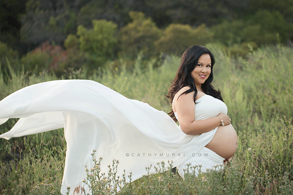 Outdoor Field Maternity Session and Newborn Studio Session